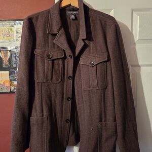 Banana Republic Men's Rich Brown Shirt Jacket